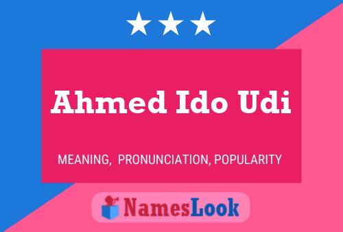 Poster del nome Ahmed Ido Udi