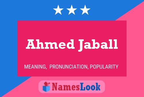 Poster del nome Ahmed Jaball