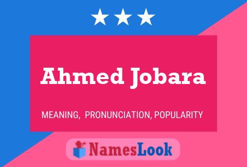 Poster del nome Ahmed Jobara