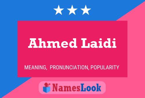 Poster del nome Ahmed Laidi