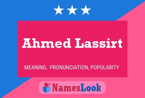 Poster del nome Ahmed Lassirt