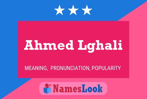 Poster del nome Ahmed Lghali