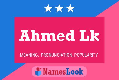 Poster del nome Ahmed Lk