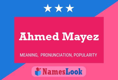 Poster del nome Ahmed Mayez