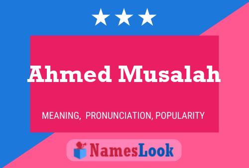 Poster del nome Ahmed Musalah