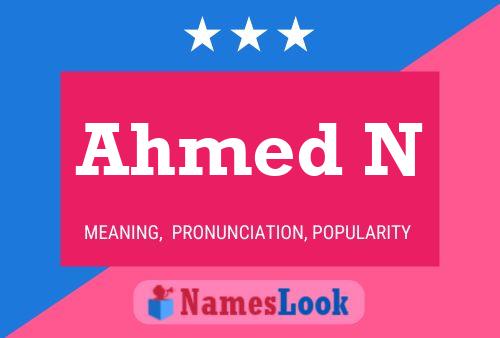 Poster del nome Ahmed N