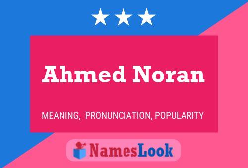 Poster del nome Ahmed Noran