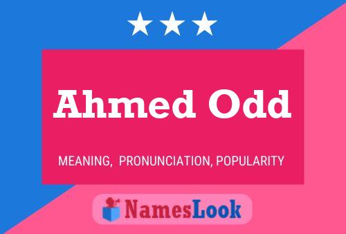 Poster del nome Ahmed Odd