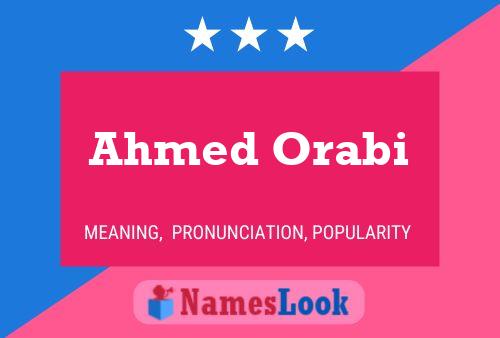 Poster del nome Ahmed Orabi