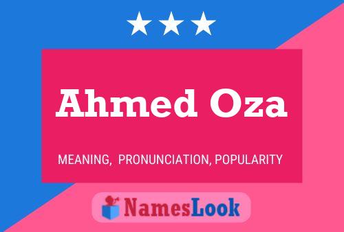 Poster del nome Ahmed Oza