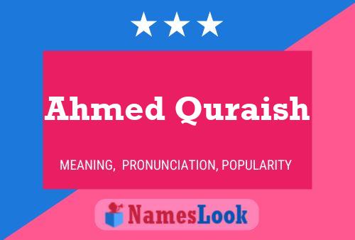 Poster del nome Ahmed Quraish