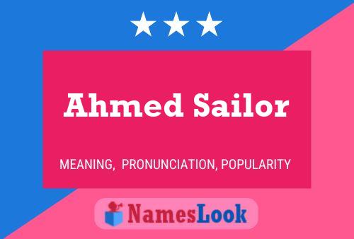 Poster del nome Ahmed Sailor