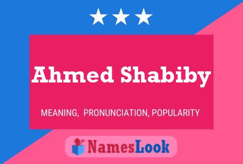 Poster del nome Ahmed Shabiby