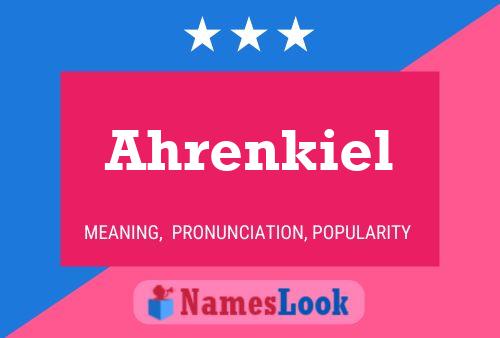 Poster del nome Ahrenkiel