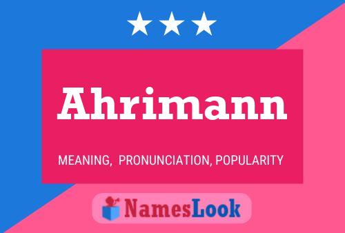 Poster del nome Ahrimann