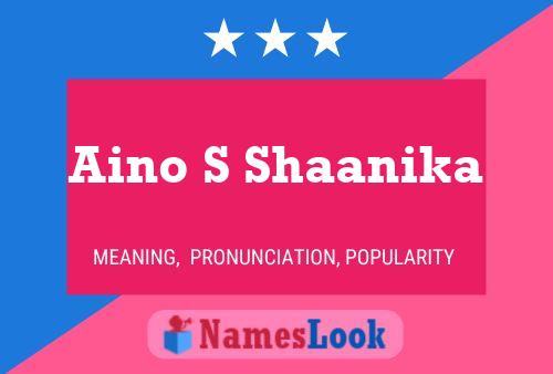 Poster del nome Aino S Shaanika