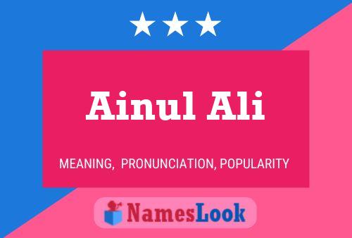 Poster del nome Ainul Ali