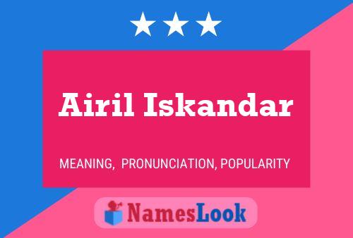 Poster del nome Airil Iskandar