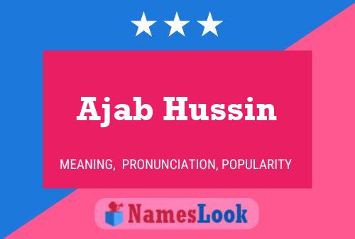 Poster del nome Ajab Hussin