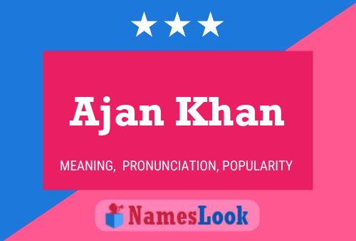 Poster del nome Ajan Khan