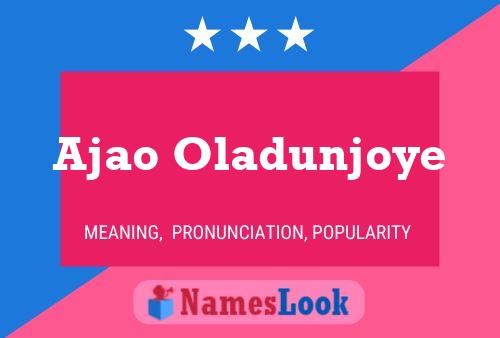 Poster del nome Ajao Oladunjoye