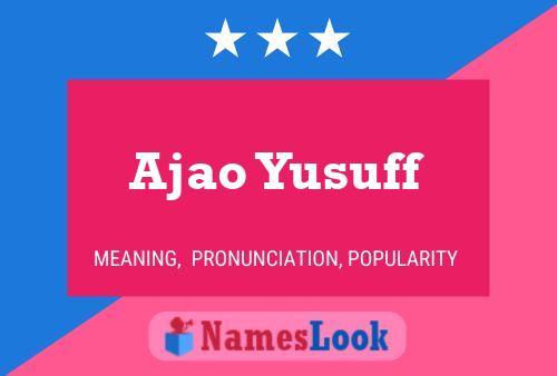 Poster del nome Ajao Yusuff