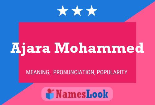 Poster del nome Ajara Mohammed