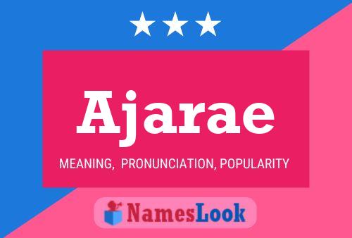 Poster del nome Ajarae