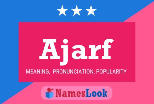 Poster del nome Ajarf