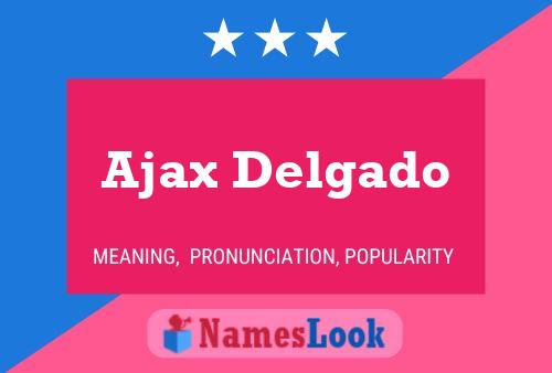 Poster del nome Ajax Delgado