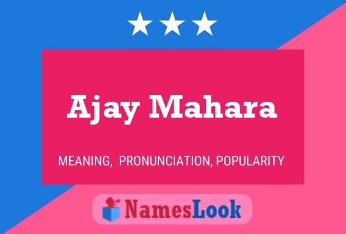 Poster del nome Ajay Mahara