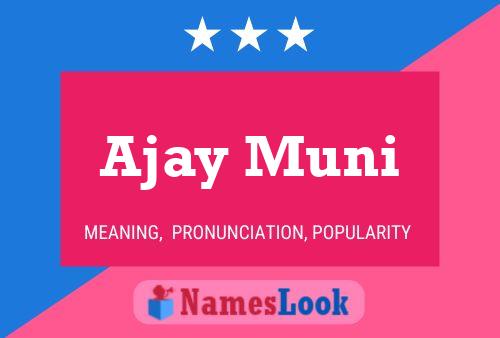 Poster del nome Ajay Muni