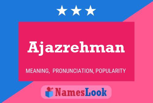 Poster del nome Ajazrehman