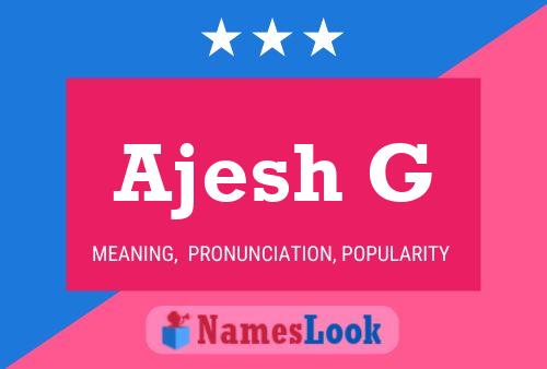 Poster del nome Ajesh G