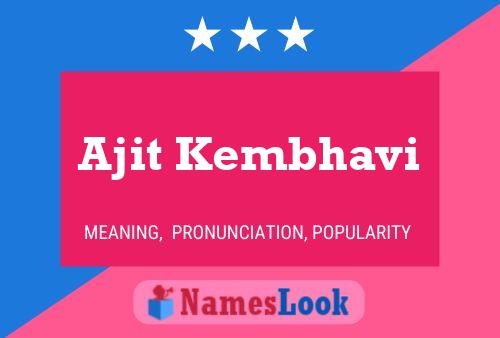 Poster del nome Ajit Kembhavi