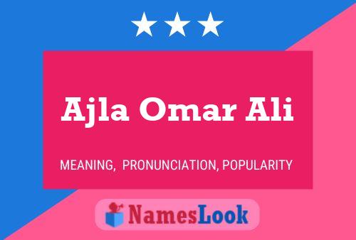 Poster del nome Ajla Omar Ali