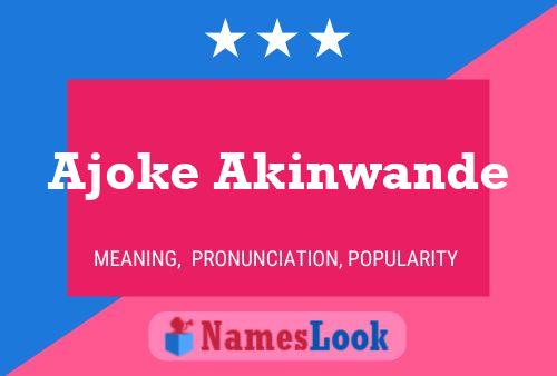 Poster del nome Ajoke Akinwande