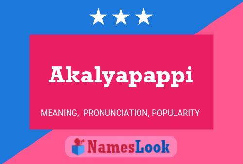 Poster del nome Akalyapappi