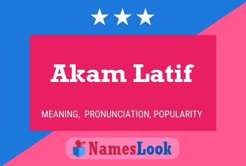 Poster del nome Akam Latif