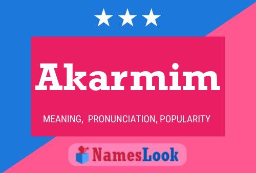 Poster del nome Akarmim