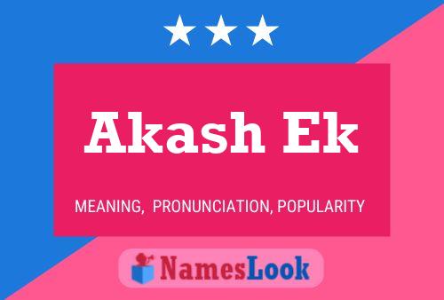 Poster del nome Akash Ek