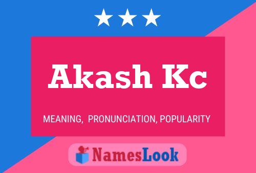 Poster del nome Akash Kc