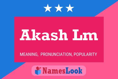 Poster del nome Akash Lm