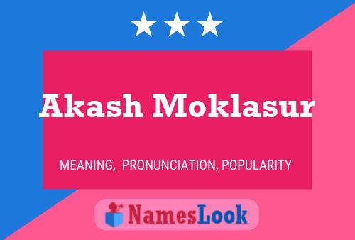 Poster del nome Akash Moklasur