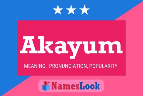 Poster del nome Akayum