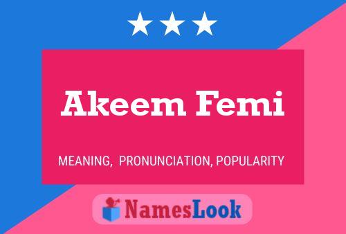 Poster del nome Akeem Femi