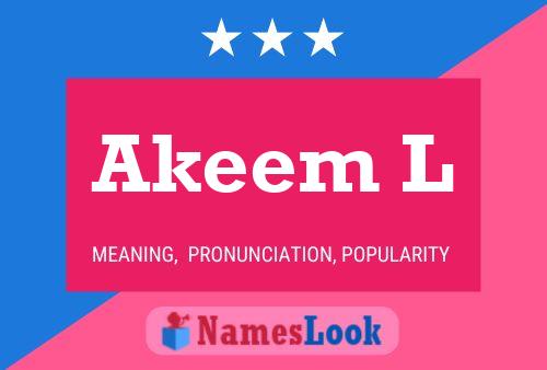 Poster del nome Akeem L