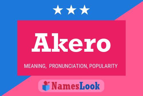 Poster del nome Akero