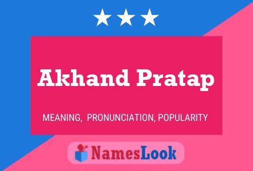 Poster del nome Akhand Pratap