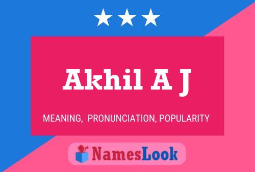 Poster del nome Akhil A J